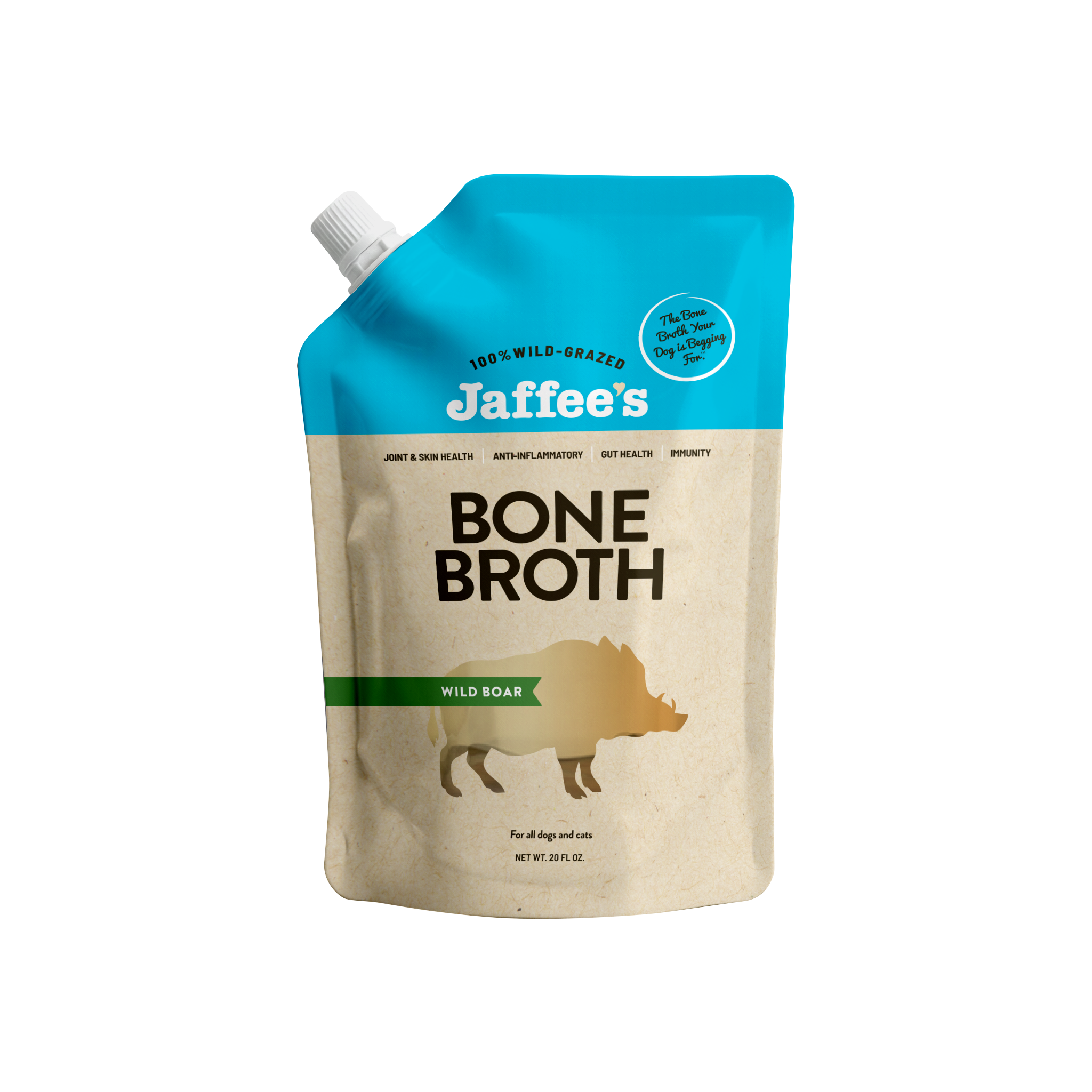 20oz Wild Boar Bone Broth